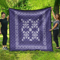 Hawaiian Quilt Pattern Quilt Purple Hawaii Culture Tropical - Polynesian Pride
