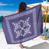 Hawaiian Quilt Pattern Sarong Purple Hawaii Culture Tropical - Polynesian Pride