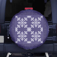 Hawaiian Quilt Pattern Spare Tire Cover Purple Hawaii Culture Tropical - Polynesian Pride