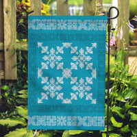 Hawaiian Quilt Pattern Garden Flag Teal Hawaii Culture Tropical - Polynesian Pride