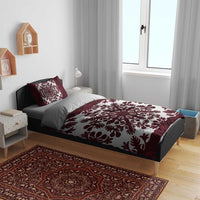 Palm Leaf Quilt Pattern Bedding Set Hawaii Culture Floral - Polynesian Pride