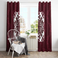 Palm Leaf Quilt Pattern Window Curtain Hawaii Culture Floral - Polynesian Pride