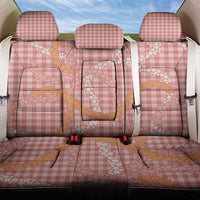 Pink Tropical Floral Palaka Back Car Seat Cover Hawaiian Quilt Pattern - Polynesian Pride