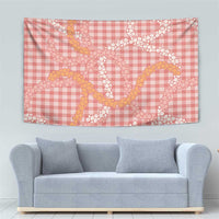 Pink Tropical Floral Palaka Tapestry Hawaiian Quilt Pattern - Polynesian Pride