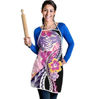 Aloha Vintage Hibiscus Lei Seamless Pattern Apron - Polynesian Pride