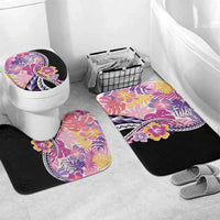 Aloha Vintage Hibiscus Lei Seamless Pattern Bathroom Set - Polynesian Pride
