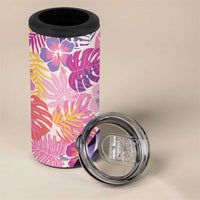 Aloha Vintage Hibiscus Lei Seamless Pattern 4 in 1 Can Cooler Tumbler - Polynesian Pride