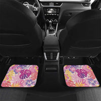 Aloha Vintage Hibiscus Lei Seamless Pattern Car Mats - Polynesian Pride