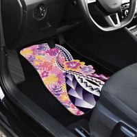 Aloha Vintage Hibiscus Lei Seamless Pattern Car Mats - Polynesian Pride