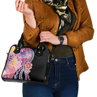 Aloha Vintage Hibiscus Lei Seamless Pattern Shoulder Handbag - Polynesian Pride