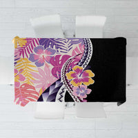 Aloha Vintage Hibiscus Lei Seamless Pattern Tablecloth - Polynesian Pride