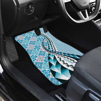 Aloha Vintage Palaka Floral Hawaiian Quilt Car Mats Uliuli Motif - Polynesian Pride