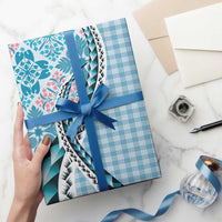 Aloha Vintage Palaka Floral Hawaiian Quilt Wrapping Paper Uliuli Motif - Polynesian Pride