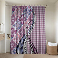 Aloha Vintage Palaka Floral Hawaiian Quilt Bathroom Set Akala Motif - Polynesian Pride