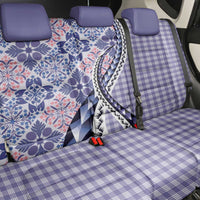 Aloha Vintage Palaka Floral Hawaiian Quilt Back Car Seat Cover Poni Motif - Polynesian Pride