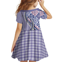 Aloha Vintage Palaka Floral Hawaiian Quilt Family Matching Summer Maxi Dress and Hawaiian Shirt Poni Motif - Polynesian Pride