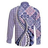 Aloha Vintage Palaka Floral Hawaiian Quilt Family Matching Summer Maxi Dress and Hawaiian Shirt Poni Motif - Polynesian Pride