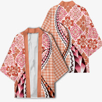 Aloha Vintage Palaka Floral Hawaiian Quilt Kimono Ulaula Motif - Polynesian Pride