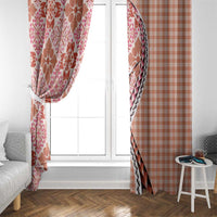 Aloha Vintage Palaka Floral Hawaiian Quilt Window Curtain Ulaula Motif - Polynesian Pride