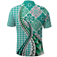 Aloha Vintage Palaka Floral Hawaiian Quilt Polo Shirt Polu Motif - Polynesian Pride