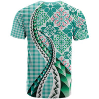 Aloha Vintage Palaka Floral Hawaiian Quilt T Shirt Polu Motif - Polynesian Pride