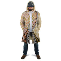 Aloha Vintage Palaka Floral Hawaiian Quilt Cloak Melemele Motif - Polynesian Pride