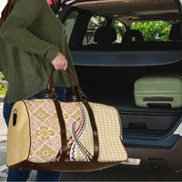 Aloha Vintage Palaka Floral Hawaiian Quilt Travel Bag Melemele Motif - Polynesian Pride