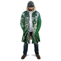 Aloha Vintage Plumeria Hawaiian Tapa Pattern Cloak Green Hawaiian Tapa Pattern - Polynesian Pride