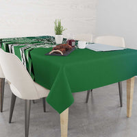 Aloha Vintage Plumeria Hawaiian Tapa Pattern Tablecloth Green Hawaiian Tapa Pattern LT9 - Polynesian Pride