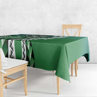Aloha Vintage Plumeria Hawaiian Tapa Pattern Tablecloth Green Hawaiian Tapa Pattern LT9 - Polynesian Pride
