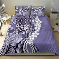 Aloha Vintage Plumeria Hawaiian Tapa Pattern Bedding Set Purple Hawaiian Tapa Pattern - Polynesian Pride