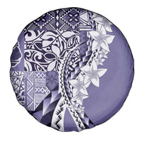 Aloha Vintage Plumeria Hawaiian Tapa Pattern Spare Tire Cover Purple Hawaiian Tapa Pattern - Polynesian Pride
