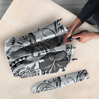 Polynesian Manta Ray Umbrella Gray Floral Turtle Tattoo - Polynesian Pride