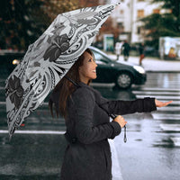 Polynesian Manta Ray Umbrella Gray Floral Turtle Tattoo - Polynesian Pride