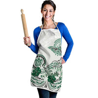 Polynesian Manta Ray Apron Green Floral Turtle Tattoo - Polynesian Pride