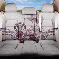 Polynesian Manta Ray Back Car Seat Cover Pink Floral Turtle Tattoo - Polynesian Pride