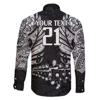 Custom New Zealand Rugby Family Matching Off Shoulder Maxi Dress and Hawaiian Shirt Black Haka Dance With NZ Champions History LT9 - Polynesian Pride