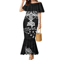 Custom New Zealand Rugby Mermaid Dress Black Haka Dance With NZ Champions History LT9 Women Black - Polynesian Pride