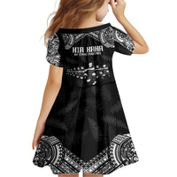 NZ Rugby Family Matching Off Shoulder Maxi Dress and Hawaiian Shirt Kapa Opango Maori Haka With Years of The All Black Champions LT9 - Polynesian Pride