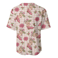 Beige Paniolo Palaka Hawaiian Cowgirl Christmas Baseball Jersey LT9 - Polynesian Pride