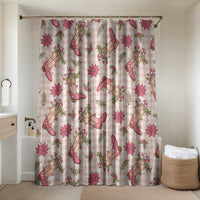 Beige Paniolo Palaka Hawaiian Cowgirl Christmas Bathroom Set - Polynesian Pride