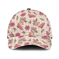 Beige Paniolo Palaka Hawaiian Cowgirl Christmas Classic Cap LT9 Universal Fit Beige - Polynesian Pride