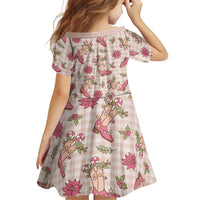 Beige Paniolo Palaka Hawaiian Cowgirl Christmas Family Matching Summer Maxi Dress and Hawaiian Shirt LT9 - Polynesian Pride