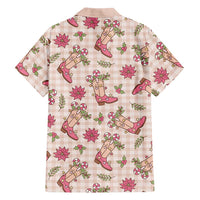 Beige Paniolo Palaka Hawaiian Cowgirl Christmas Hawaiian Shirt - Polynesian Pride
