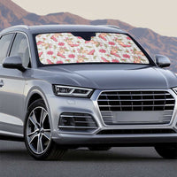 Gray Paniolo Palaka Hawaiian Cowgirl Christmas Auto Sun Shade - Polynesian Pride