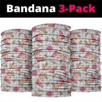 Gray Paniolo Palaka Hawaiian Cowgirl Christmas Neck Gaiter - Polynesian Pride