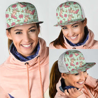 Green Paniolo Palaka Hawaiian Cowgirl Christmas Mesh Trucker Cap LT9 - Polynesian Pride