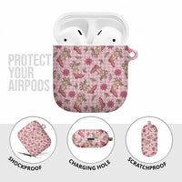 Pink Paniolo Palaka Hawaiian Cowgirl Christmas AirPods Case - Polynesian Pride