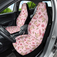 Pink Paniolo Palaka Hawaiian Cowgirl Christmas Car Seat Cover - Polynesian Pride