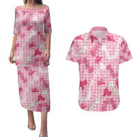 Paniolo Palaka Hawaiian Cowgirl Couples Matching Puletasi and Hawaiian Shirt - Polynesian Pride